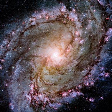 Gökada sisteminin görünümü görüntü Nasa tarafından döşenmiş bu görüntü unsurları izole