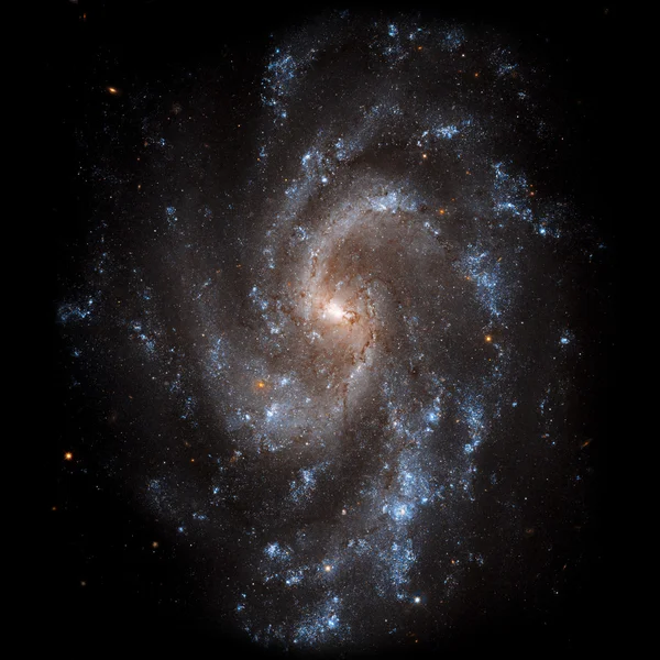 Ver imagen del sistema Galaxy aislado Elementos de esta imagen proporcionados por NASA — Foto de Stock