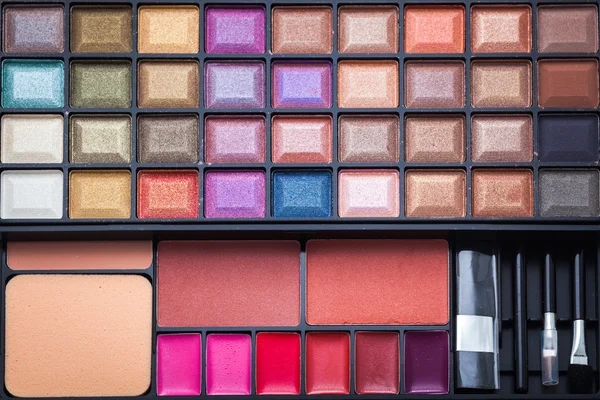 Colorful eye shadows palette. — Stock Photo, Image