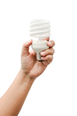 Luminescent saving lamp in a han