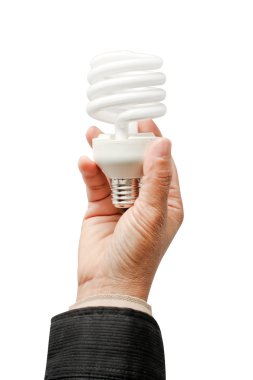 Luminescent saving lamp in a han