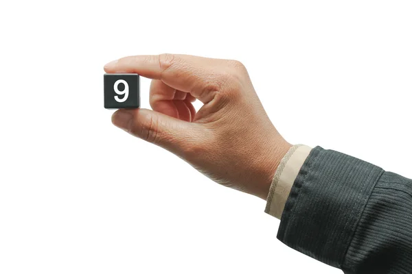 Hand with number. — Stockfoto