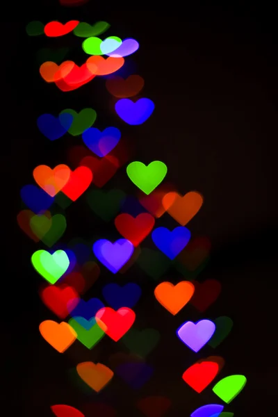 Kalpler bokeh arka plan olarak