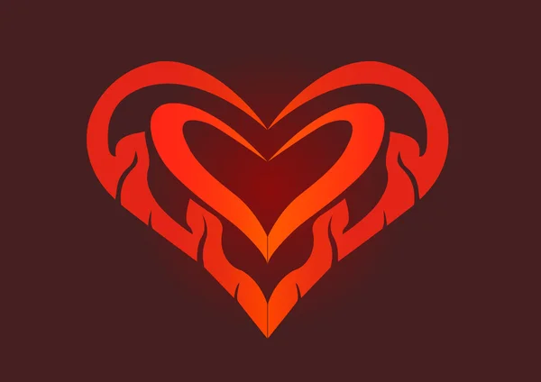 Corazón del día de San Valentín . — Vector de stock