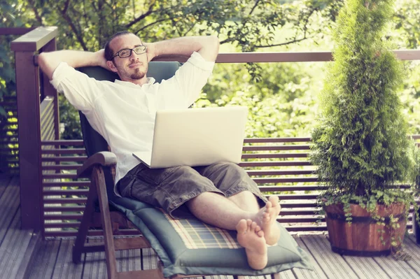 Work away from office — Stock Photo, Image