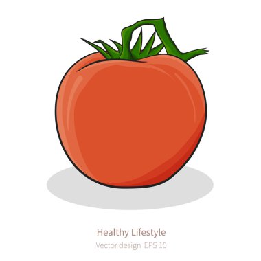 Çizgi film bakışla domates