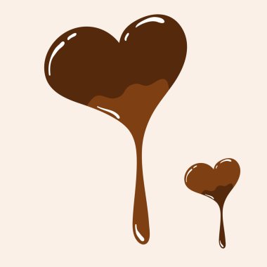 Etkisi erime ile çikolata kalp