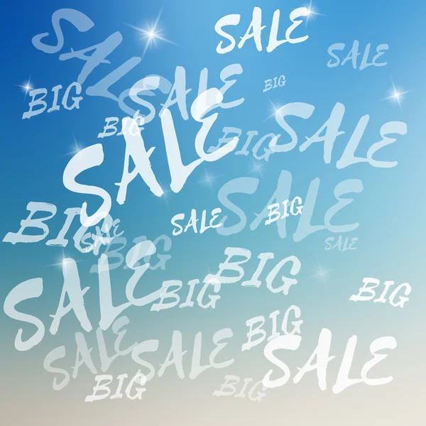 Big sale template on blurred background — Stock Vector