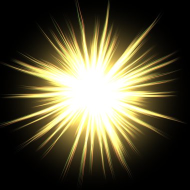 Sarı parlak yıldız