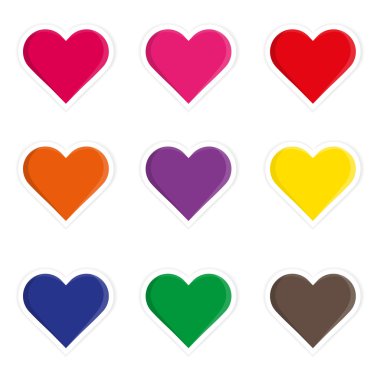 Adam kalpler çıkartmaları kümesi