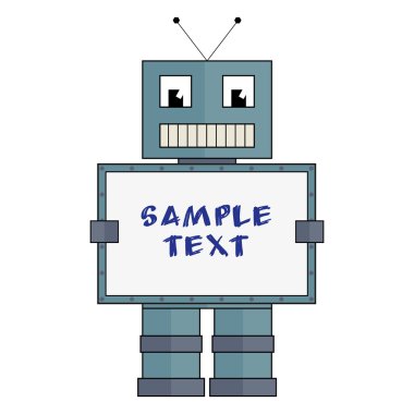 Örnek metin kutusuyla robot