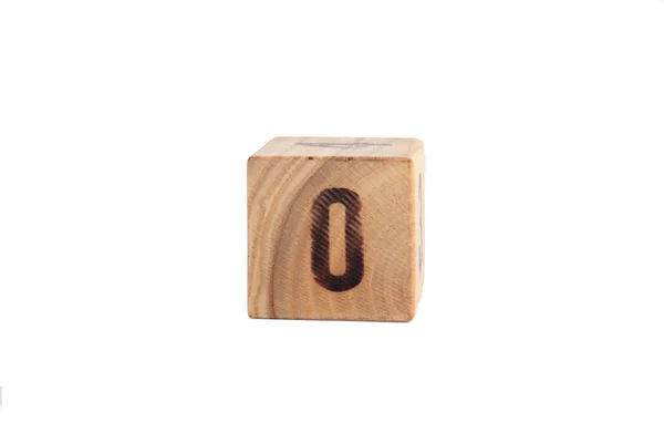 Cubo giocattolo in legno — Foto Stock