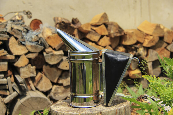 Closeup Of Bee Smoker