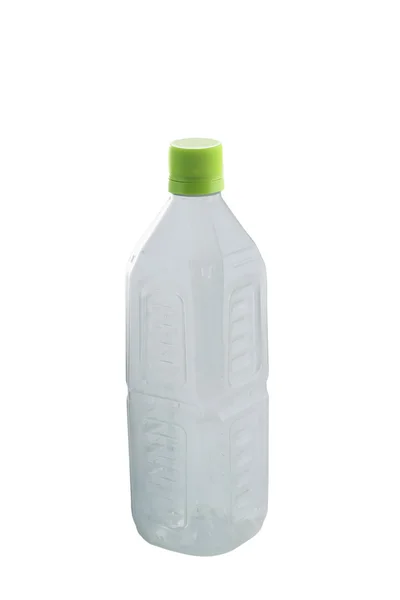 Botol Plastik Terisolasi di Putih — Stok Foto