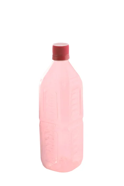 Garrafa de plástico isolado em branco — Fotografia de Stock
