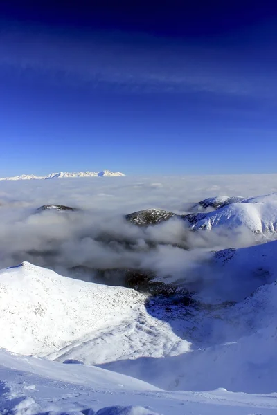 Karlı dağlar Tatras Slovakya