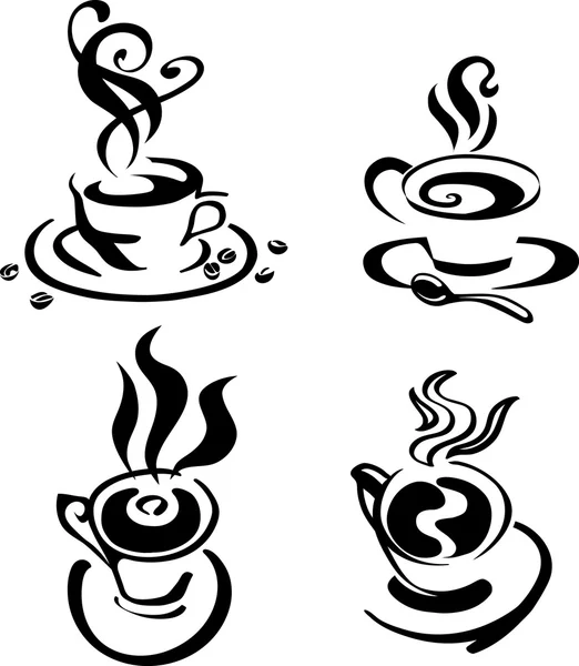 Чашка чорної кави — стоковий вектор
