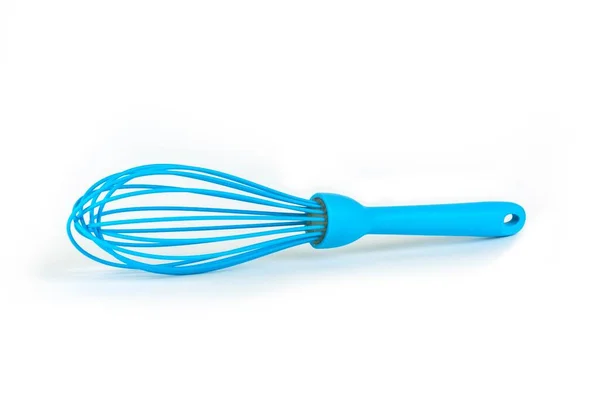 Blue Whisk Isolated White Background — Stock Photo, Image