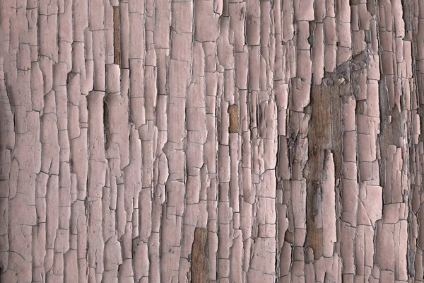 Tablero Madera Viejo Con Pintura Rosada Agrietada Que Pelaba Textura —  Fotos de Stock