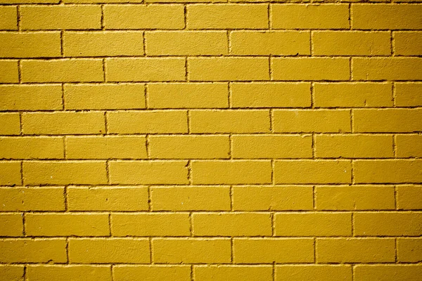 Yellow Smooth Brick Wall Rough Surface Concrete Texture — Stock Photo, Image