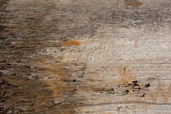 Old Gray White Yellow Rotten Wooden Board Rough Natural Surface — Stock Photo, Image