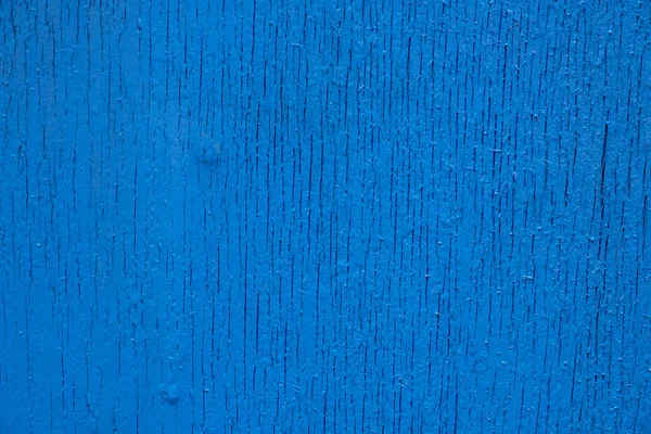 Стара Синя Дерев Яна Дошка Глибокими Вертикальними Тріщинами Текстура Шорсткої — стокове фото