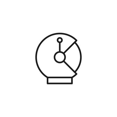 Meslek ve meslek kavramı. Web tasarımı veya mobil uygulama için yüksek kalite tasarım sembolü. Astronot için uzay giysisi güneşliği olan miğferin çizgi simgesi 