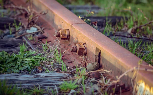Rusty Railroad Track — Stock Photo, Image
