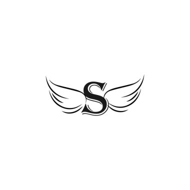  S Eşsiz soyut geometrik logo tasarımı