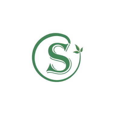 S Eşsiz soyut geometrik logo tasarımı