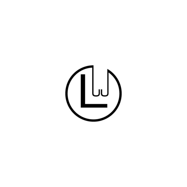 Diseño Geométrico Abstracto Único Del Logotipo — Vector de stock