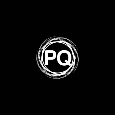 PQ Monogram UNIQUE ABSTRACT GEOMETİK logo DESİGN