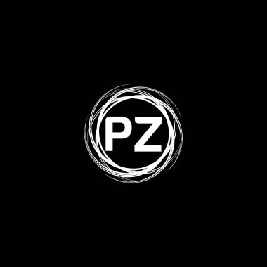 PZ Monogram UNIQUE ABSTRACT GEOMETİK logo DESİGN
