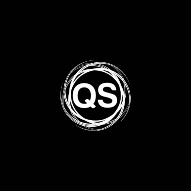 QS Monogram UNIQUE ABSTRACT GEOMETİK logo DESİGN
