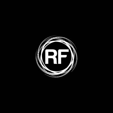 RF Monogram UNIQUE ABSTRACT GEOMETİK logo DESİGN