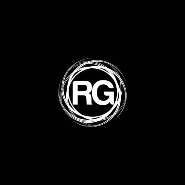 RG Monogram UNIQUE ABSTRACT GEOMETİK logo DESİGN