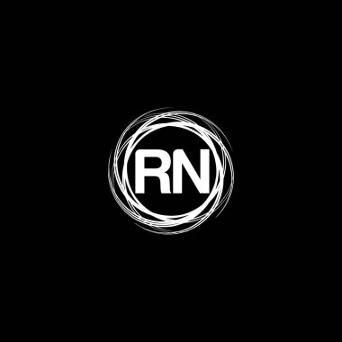 RN Monogram UNIQUE ABSTRACT GEOMETİK logo DESİGN