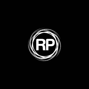 RP Monogram UNIQUE ABSTRACT GEOMETİK logo DESİGN