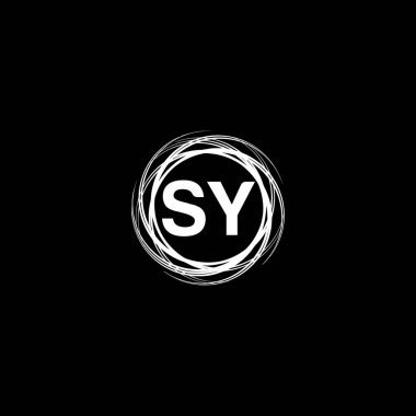 SY Monogram UNIQUE ABSTRACT GEOMETİK logo DESİGN