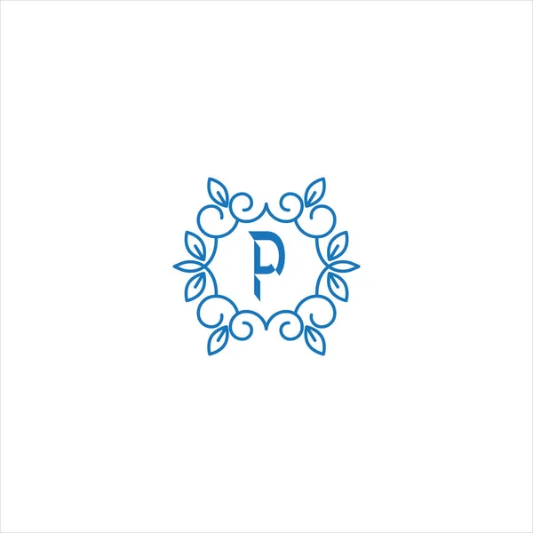 Pユニークな抽象幾何学的ロゴデザイン — ストックベクタ