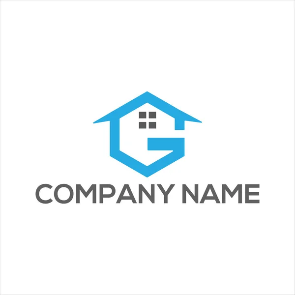 Home Design Logotipo Geométrico Abstrato Exclusivo — Vetor de Stock