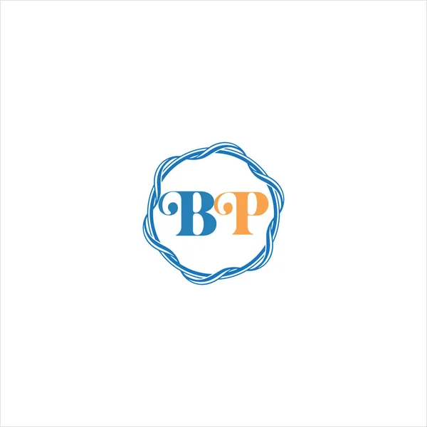 Bpユニークな抽象幾何学的ロゴデザイン — ストックベクタ