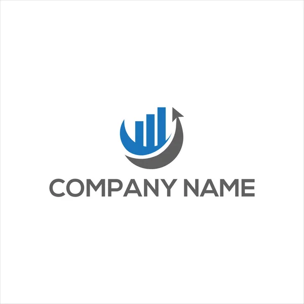 Consultoria Financeira Design Exclusivo Logotipo Geométrico Abstrato — Vetor de Stock