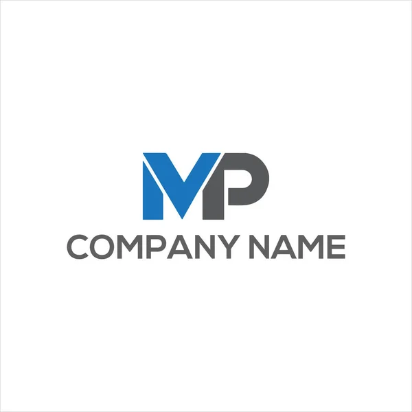 Mvp Design Logotipo Geométrico Abstrato Exclusivo — Vetor de Stock