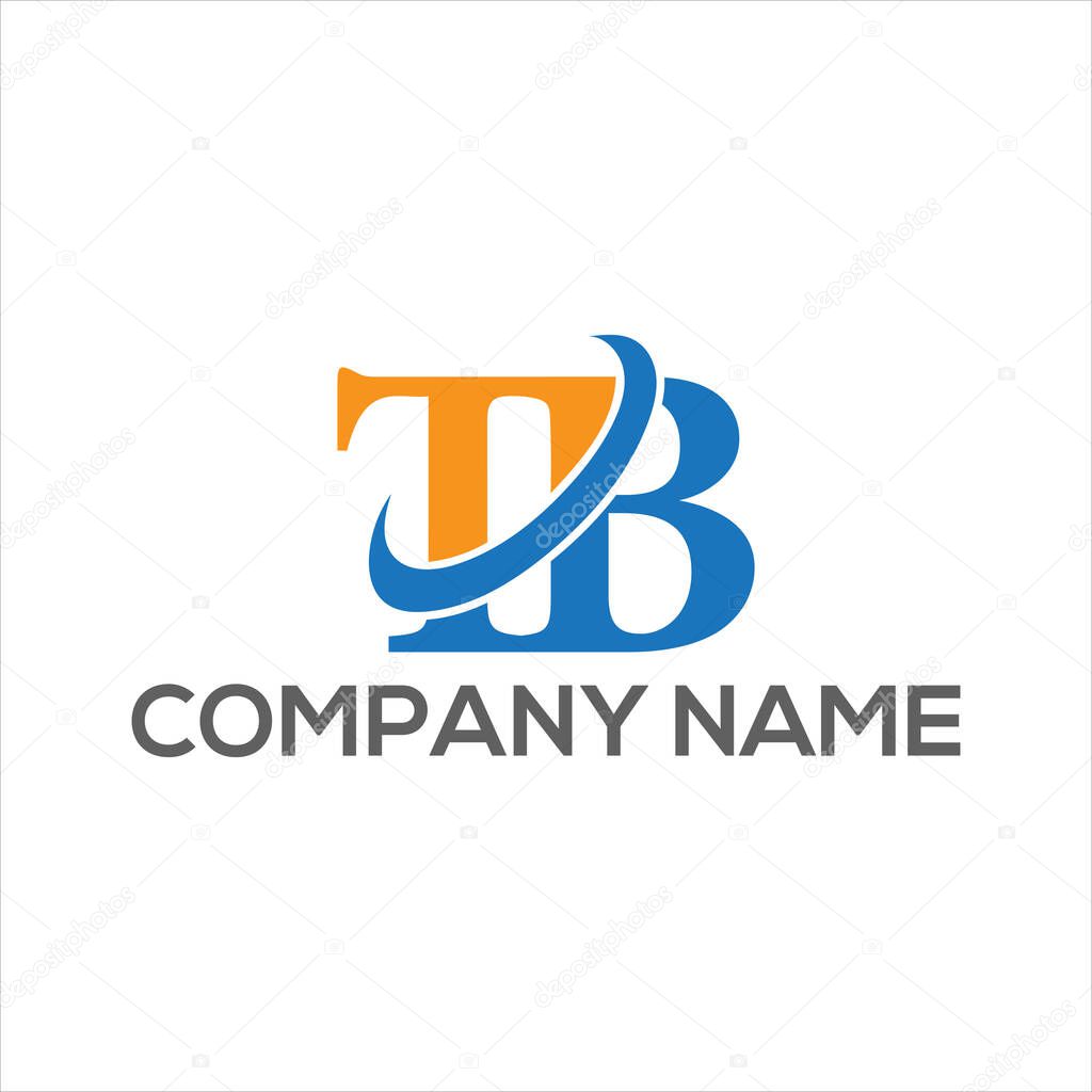 TB Unique abstract geometric logo design