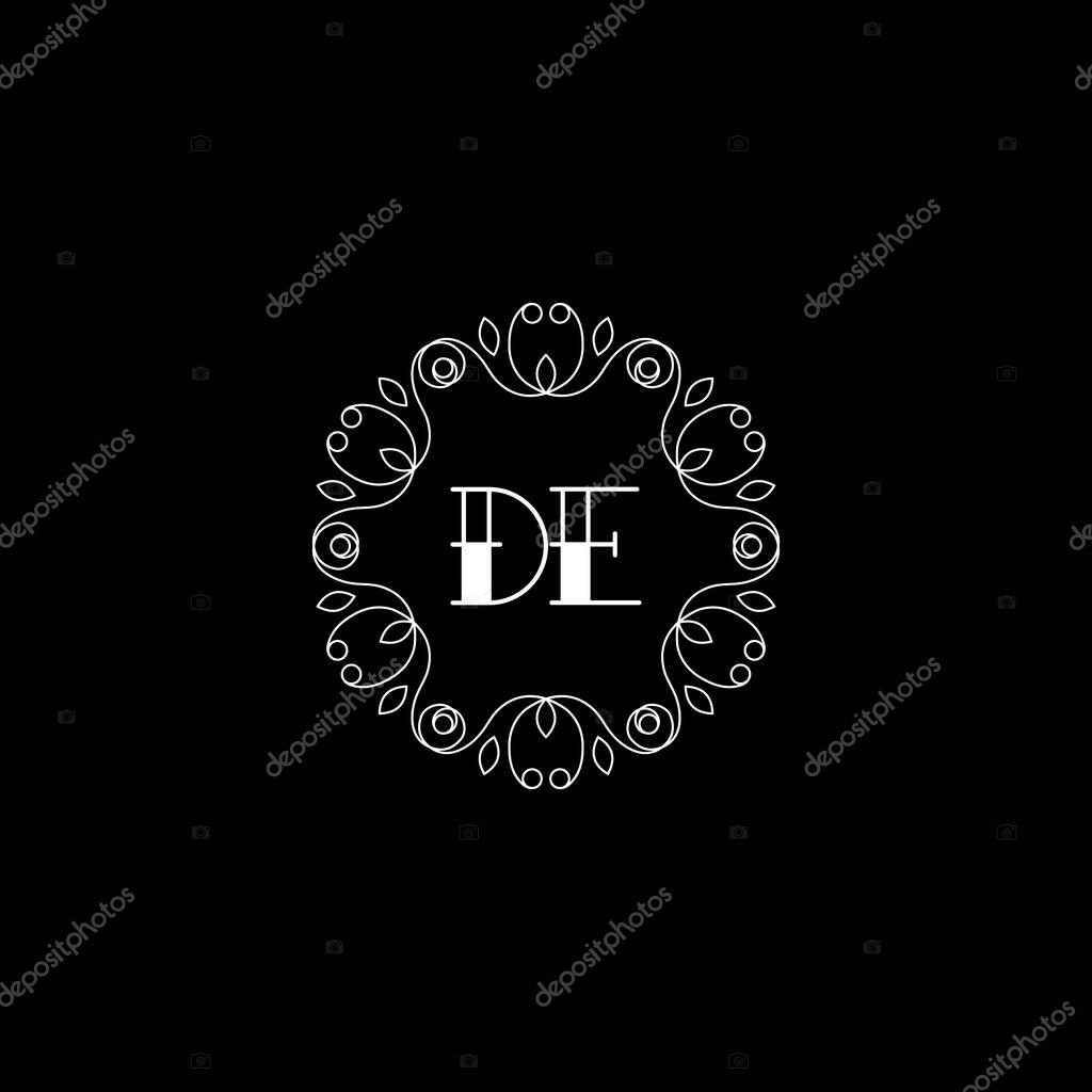 DE Unique abstract geometric logo design