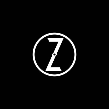 Z Eşsiz soyut geometrik logo tasarımı