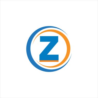 Z Eşsiz soyut geometrik logo tasarımı