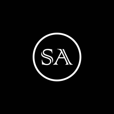 SA Eşsiz soyut geometrik logo tasarımı
