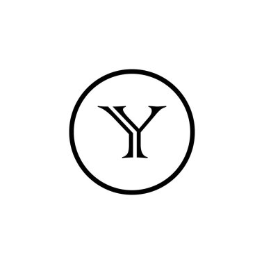 Y Eşsiz soyut geometrik logo tasarımı